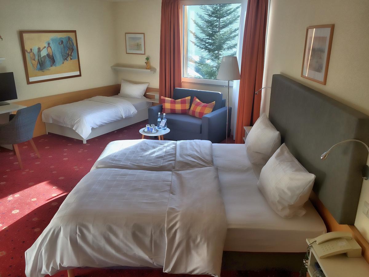 Akzent Hotel Hoehenblick Muehlhausen im Taele Exterior foto